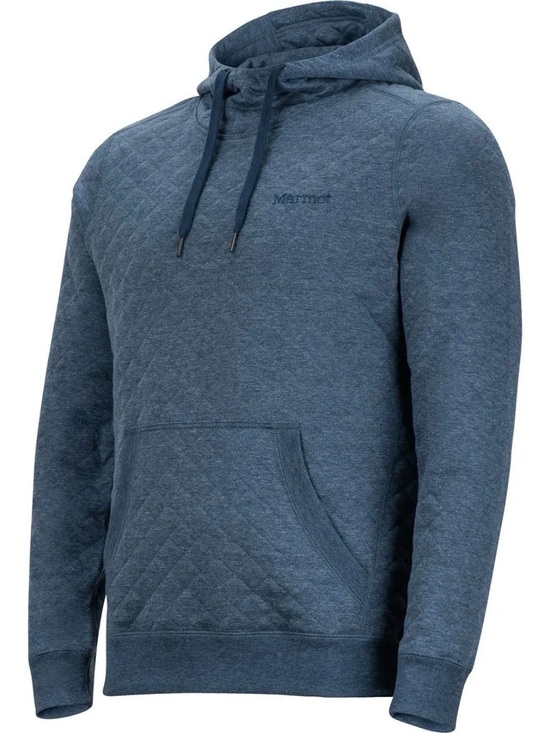 Marmot Other - Marmot $90 Golden Quilted Blue Pullover Embroidered Hoodie Small